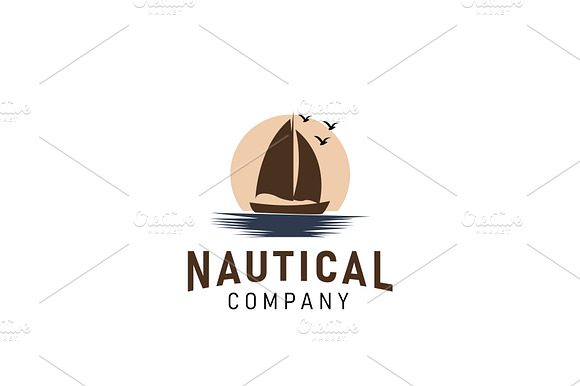 Nautical Sailor Boat Logo preview 2