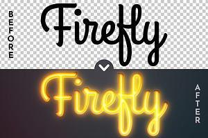 Firefly - Editable Text Effect