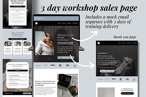 Kartra Workshop Funnel Template, a Landing Page Template by Solana Creative Co.