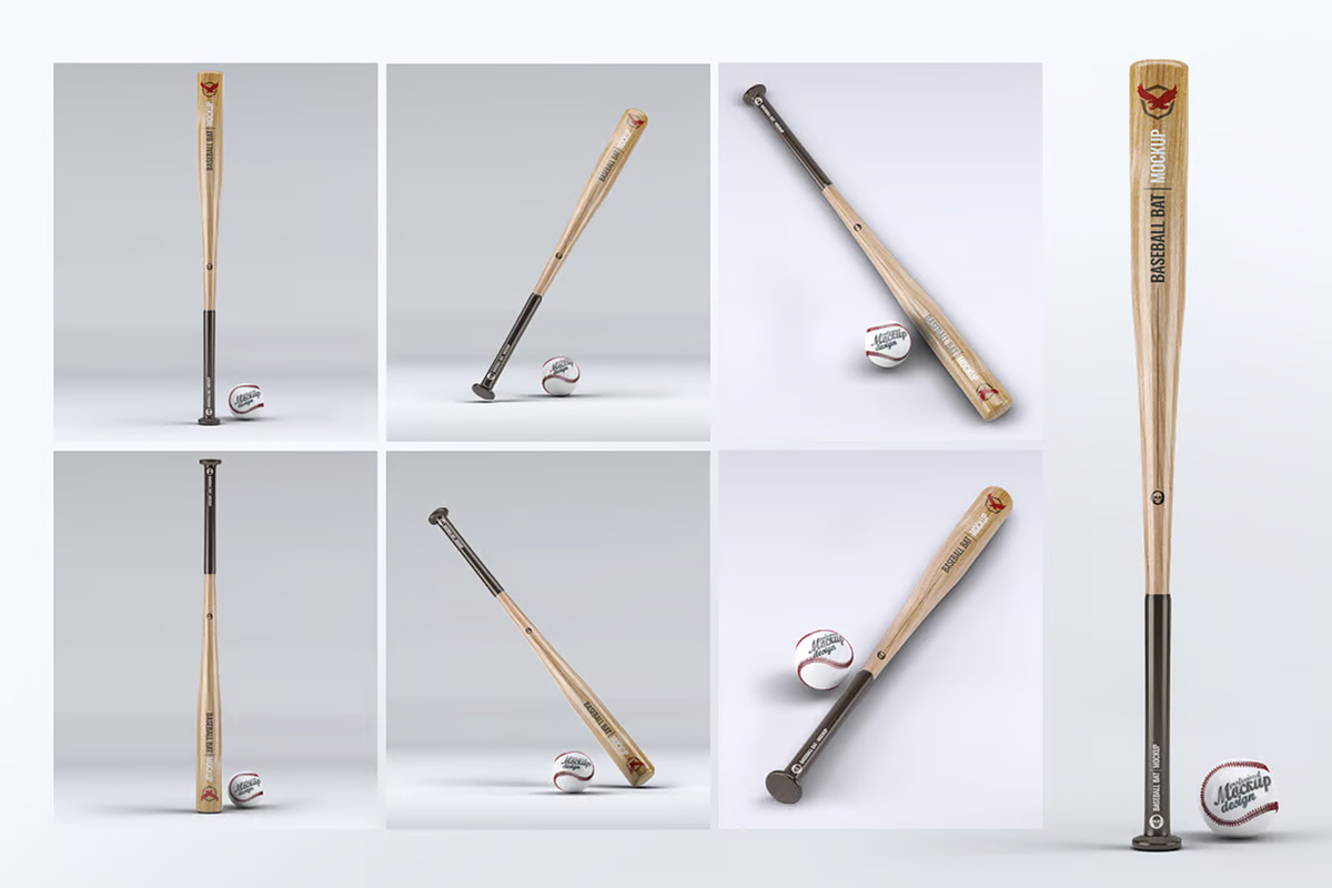 Baseball Bat Mock-Up, a Product Mockup by DesignRushMarket (Photo 5 of 6)