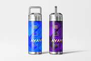 Water Bottle Mockup, a Household Mockup by Xtrahive (Thumbnail 2 of 3)