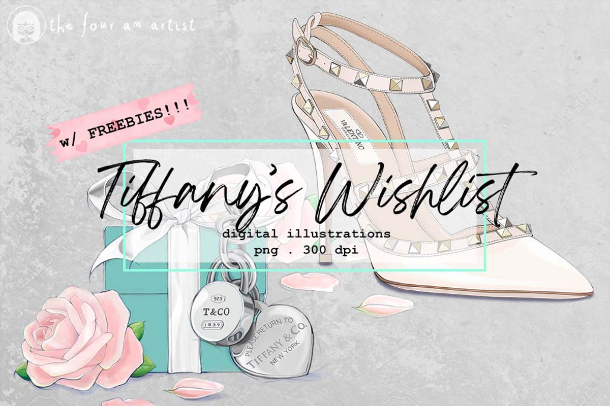 Tiffany's Wishlist Illustrations, a Graphic by AJDA ART (Photo 2 of 4)