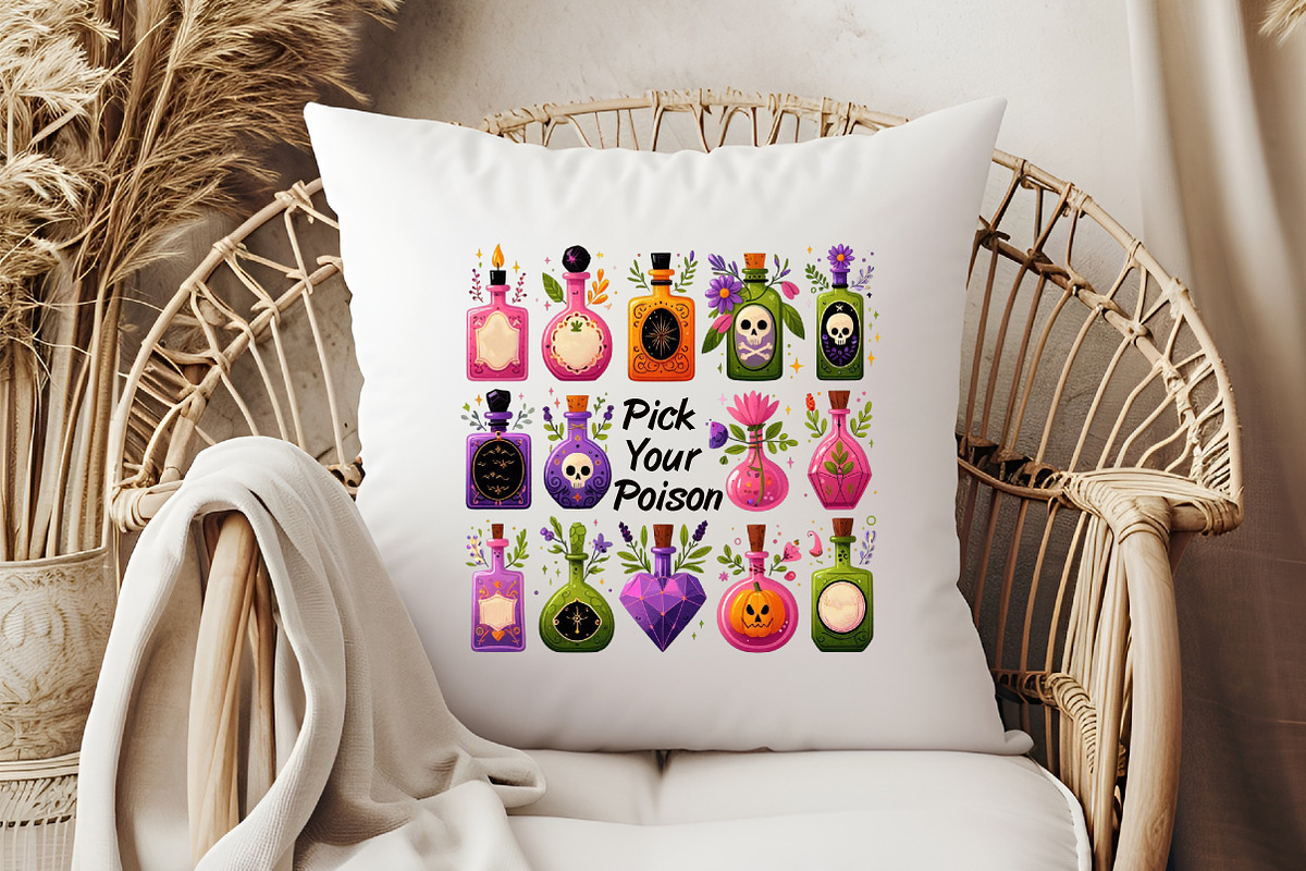 Pick Your Poison Png,Spooky Season P, an Illustration by Libby Wishes (Photo 4 of 6)