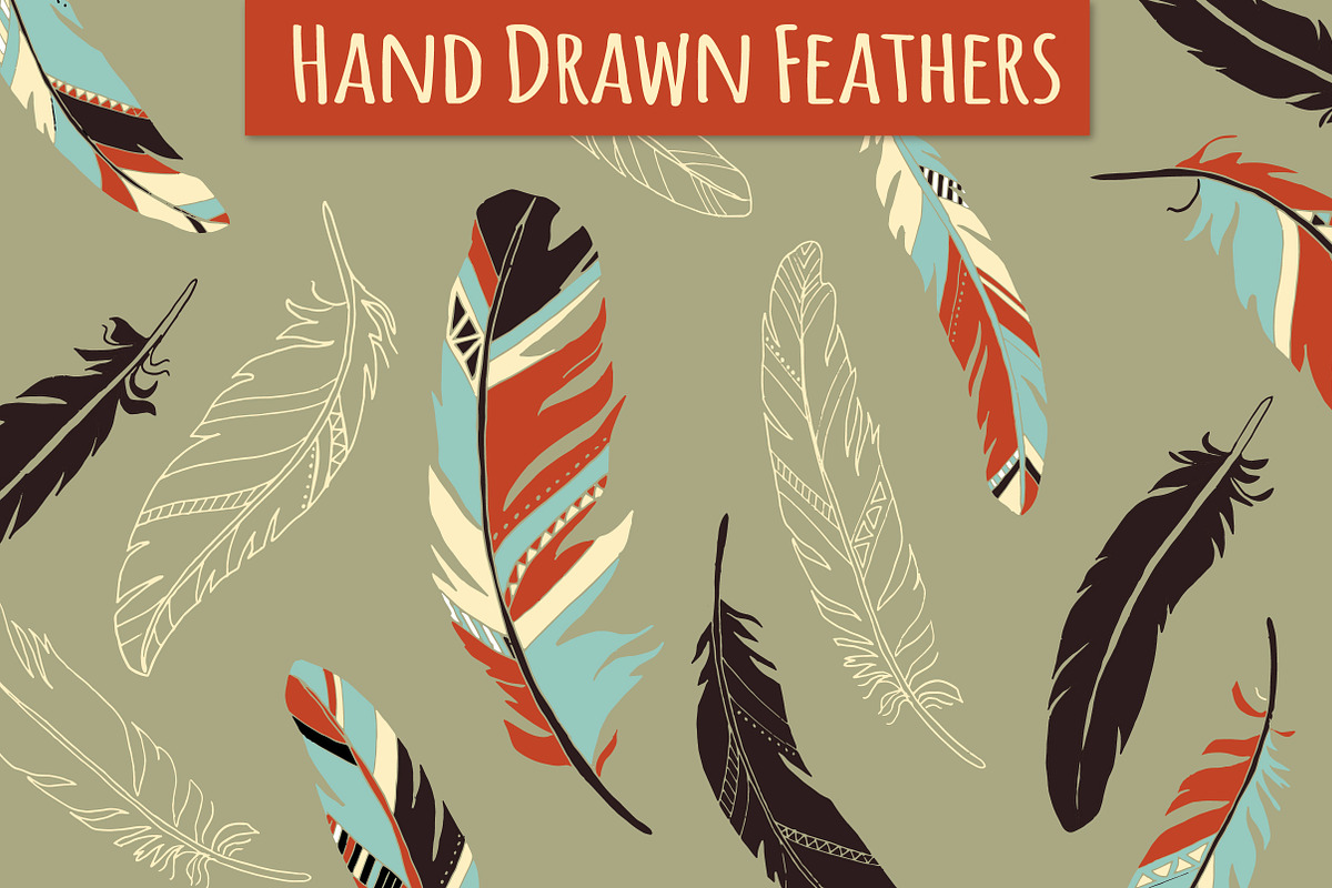 Feather Elements / Hand Drawn preview 4