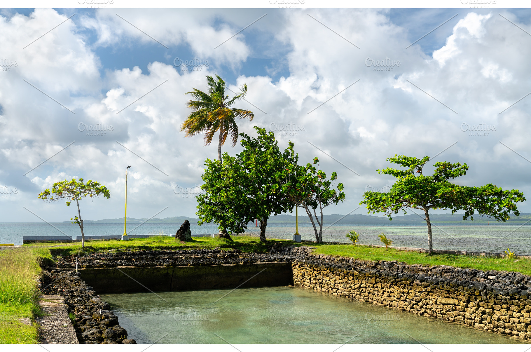 Tropical Coast of Koror Island in, a Nature Photo by Leonid Andronov