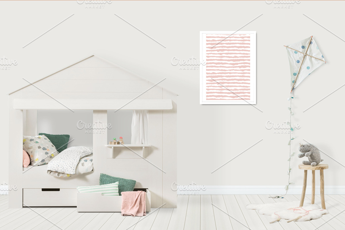 Kids Room Wall/Frame Mock Up 17, a Print Template by Whimsicality (Photo 4 of 6)