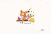 Cute Halloween clipart, an Animal Illustration by Lesya Skripak (Thumbnail 8 of 8)