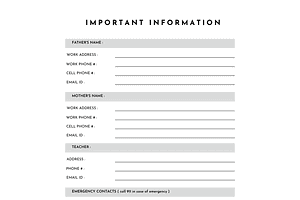 ADHD Therapy Planner