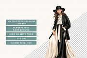 Fashion Girl Clipart Bundle, a Person Illustration by BusyDaydesign (Thumbnail 7 of 9)