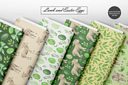 Watercolor Easter Seamless Patterns, an Illustration by OlDm_Shop (Thumbnail 3 of 9)