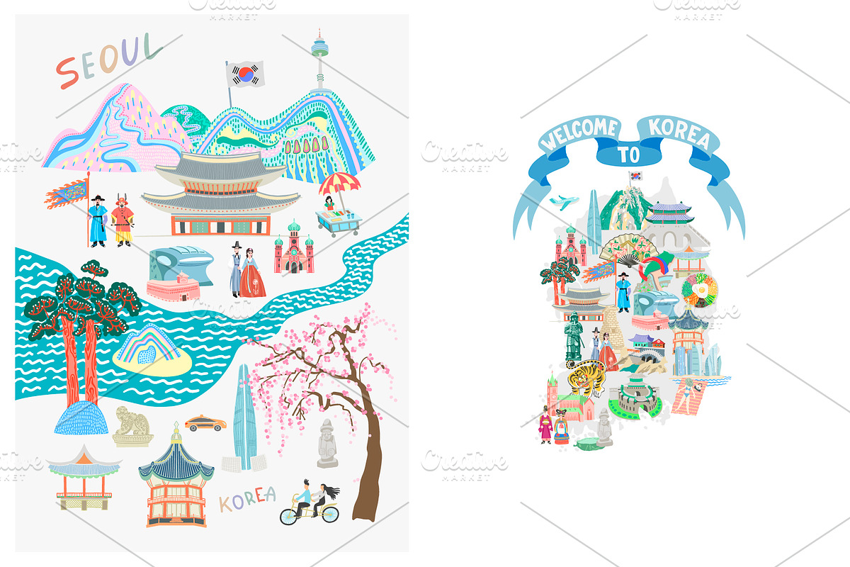 SOUTH KOREA SET, an Object Graphic by karakotsya (Photo 3 of 7)