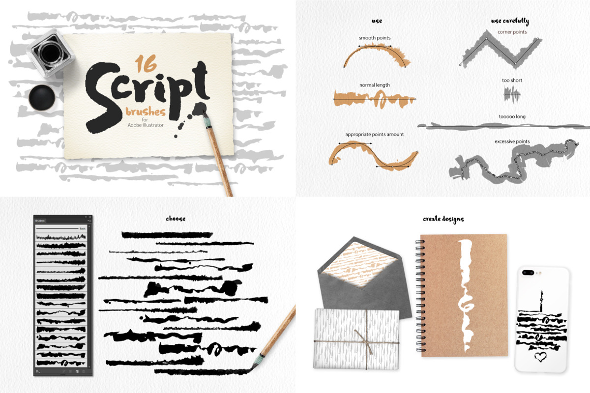 90 Watercolor Brushes BUNDLE preview 7