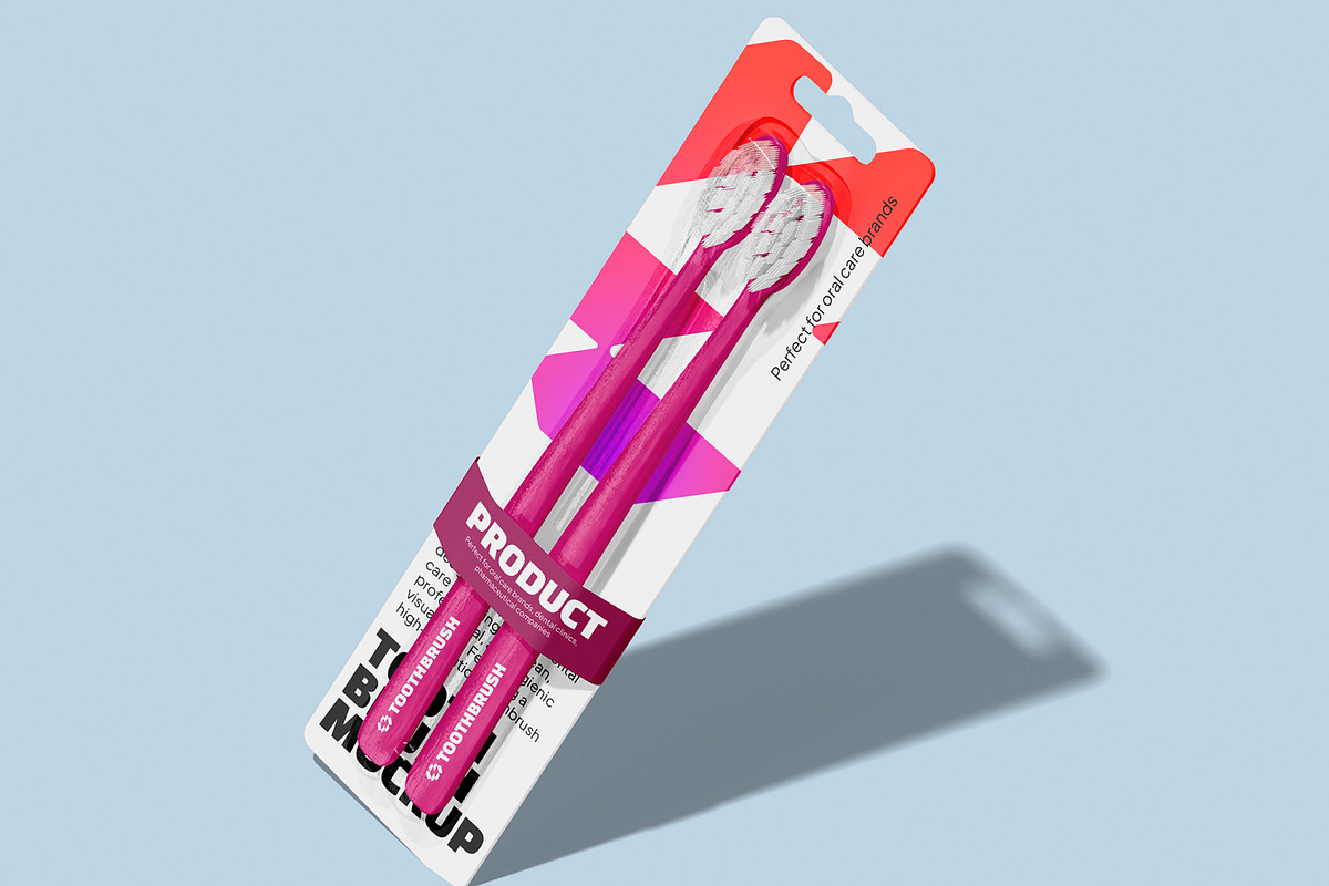Toothbrush Mockup, a Packaging Mockup by Permadi Creative