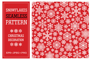 Snowflakes Seamless Pattern