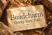 Beadcharm: Weird and Wonderful Font, a Serif Font by Letterhanna Studio (Thumbnail 1 of 9)
