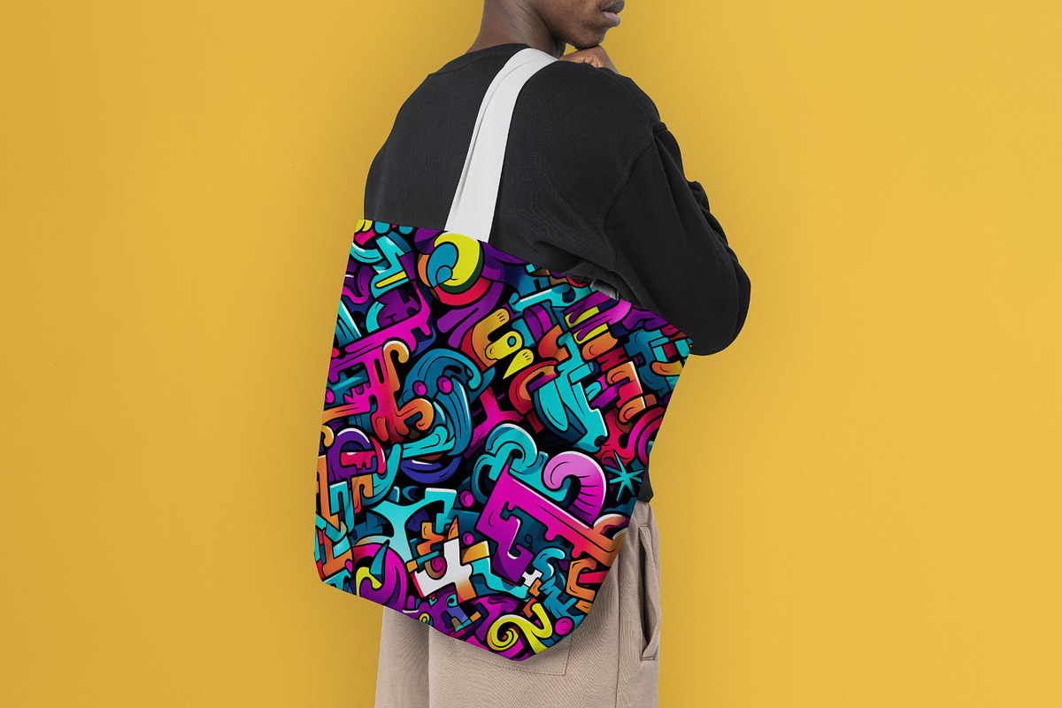 Graffiti Pattern, a Pattern Graphic by Forhadx5 (Photo 16 of 17)