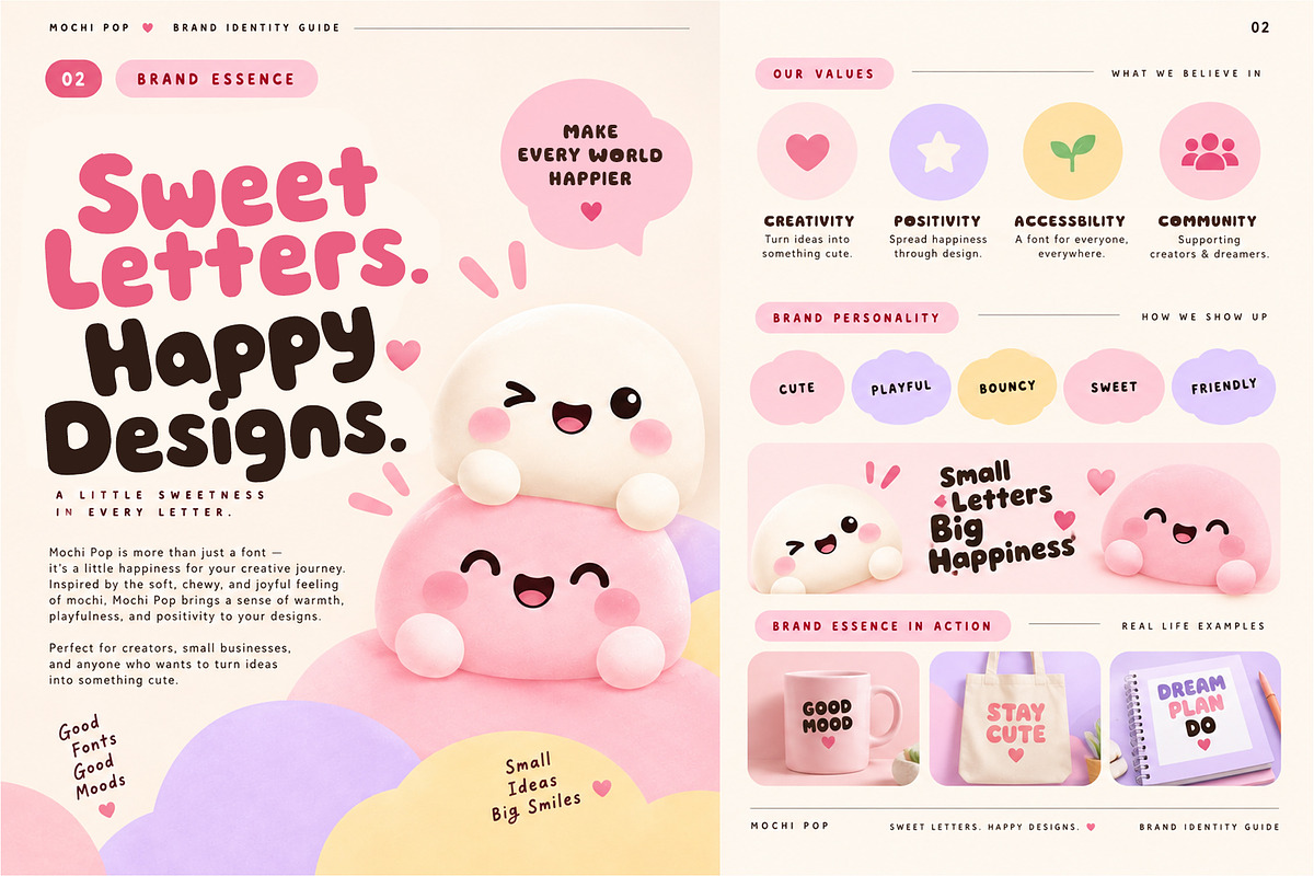 Mochi Pop – Cute Bubble Font, a Sans Serif Font by Yogeeid Std (Photo 4 of 5)