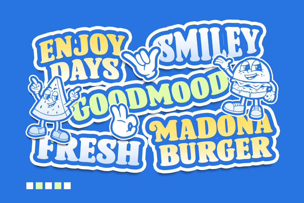 Smiley Monday Display, a Slab Serif Font by Letterhend Studio (Photo 8 of 9)