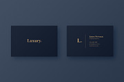 Luxury Business Cards (3x), a Business Card Template by Minimal Shop (Thumbnail 3 of 4)