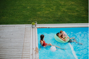 Young family with small daughter in, a Person Photo by HalfPoint