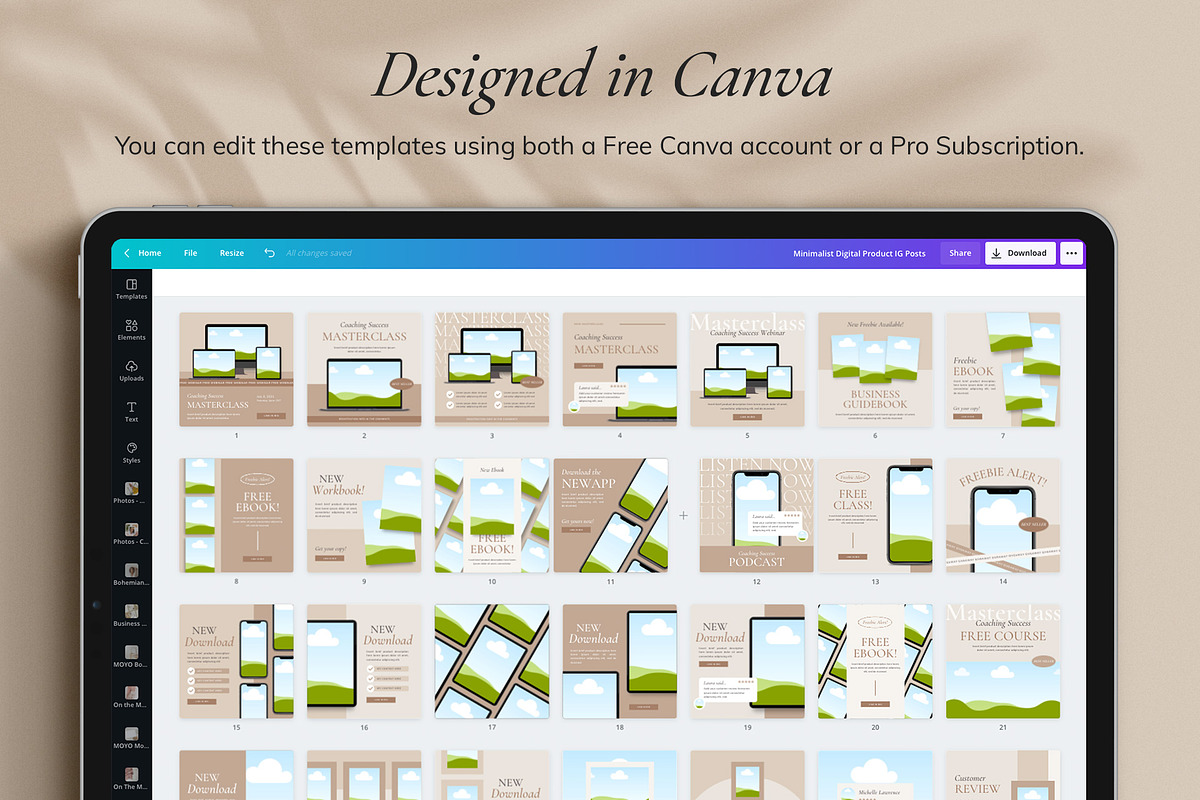 4 in 1 Course Creator Bundle CANVA, a Presentation Template by Studio Loire (Photo 66 of 73)