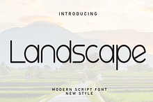 Landscape | Script Font