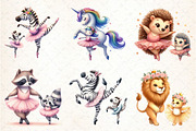 Cute Ballet Animals Mother's Day, an Illustration by DreamCafeArt (Thumbnail 3 of 6)