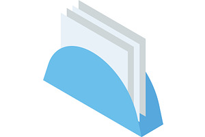 Table napkin holder vector icon, an Object Illustration by SiberianArt