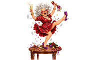 Funny Elderly PNG, a Person Illustration by fashionaddict (Thumbnail 2 of 11)