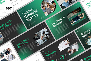 Creative Business Agency Powerpoint, a Presentation Template by graphicook