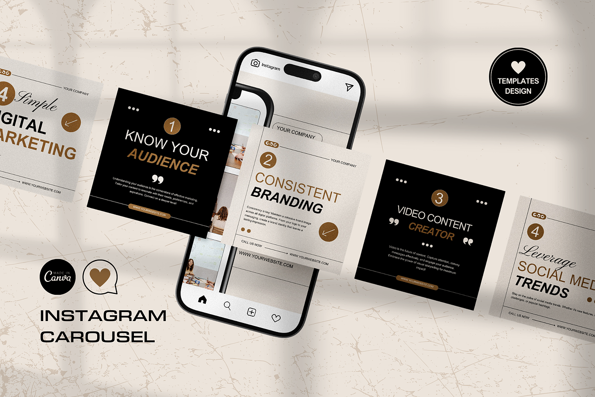120 Simple Marketing Instagram Canva, a Social Media Template by Branding Victory STD (Photo 8 of 10)