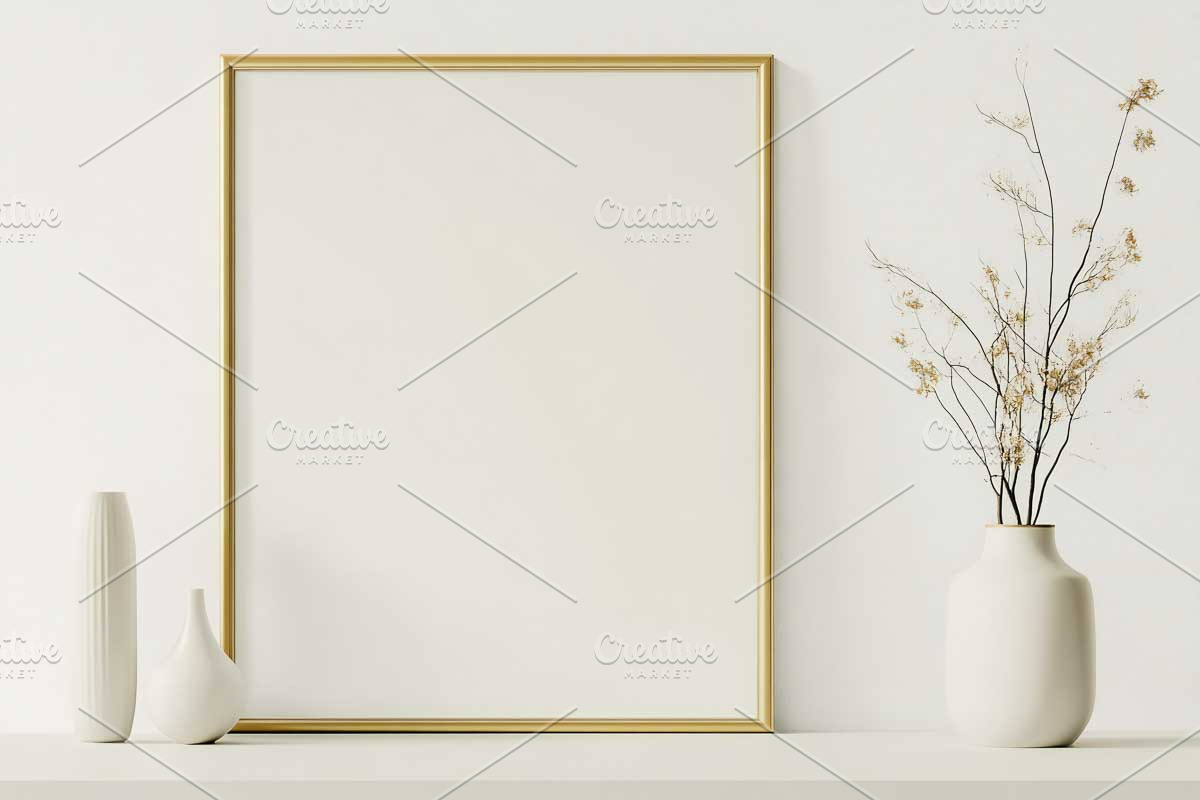 Empty Poster Frame in Interior, an Arts & Entertainment Photo by VetalStock (Photo 6 of 11)