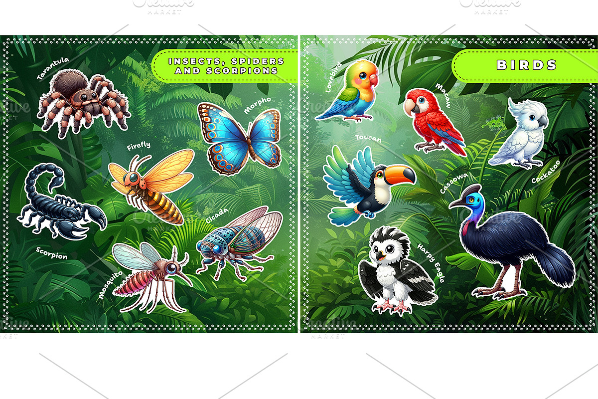 Velcro game. Digital album Jungle, a Brochure Template by MYAFKA (Photo 5 of 11)