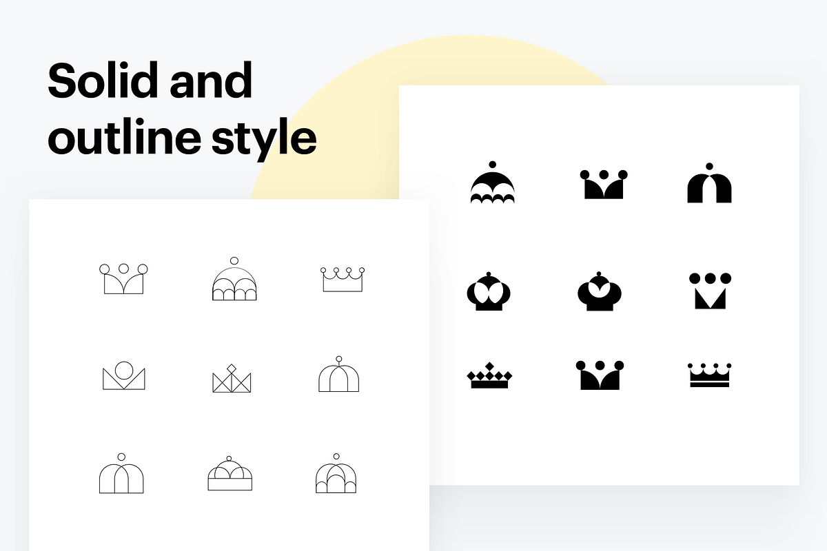 50+ Vector Crown Icons, an Icon by Fantastic Greg (Photo 2 of 5)