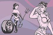 PIN UPS, an Object Graphic by SteveKnerem (Thumbnail 2 of 2)