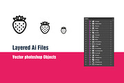 Fruits Icons, an Outline Icon by Sooodesign (Thumbnail 2 of 2)
