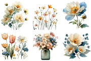 Spring Flower Clipart, an Illustration by DreamArtGraphic (Thumbnail 3 of 4)