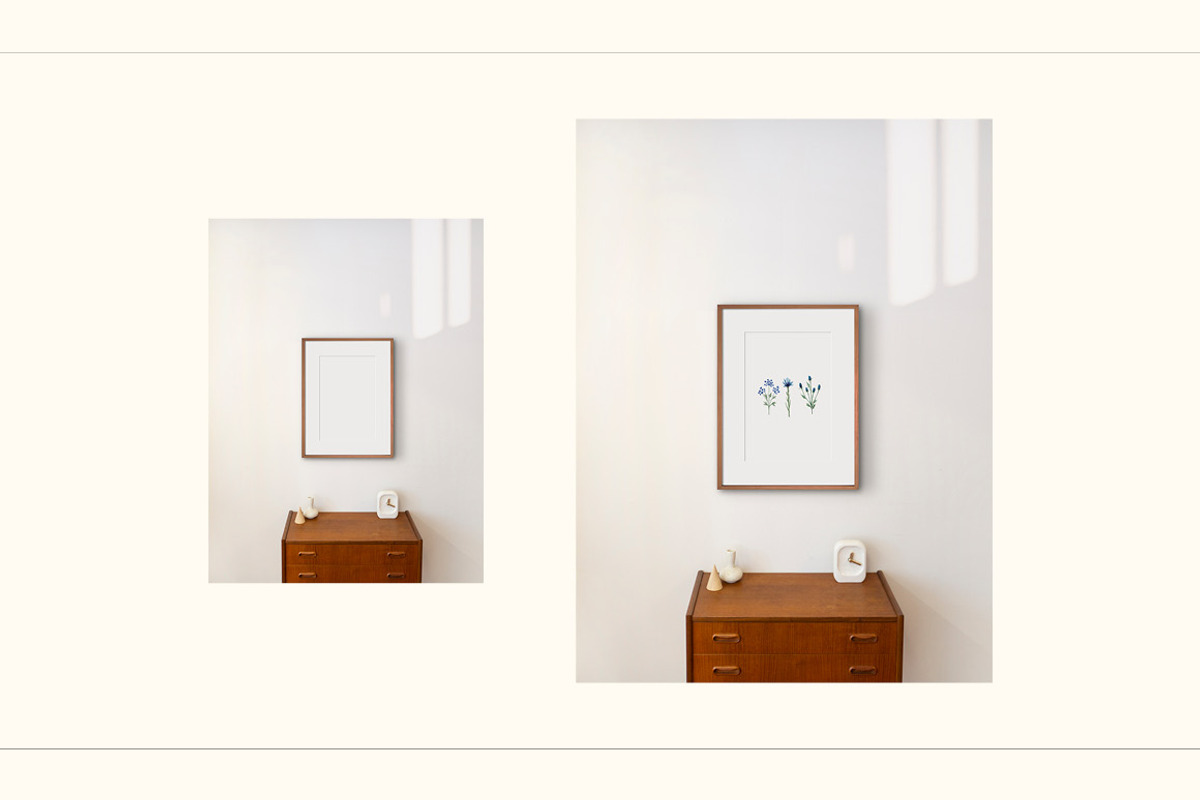 Minimalist Frame Mockup Bundle, a Print Template by LOPEstudio (Photo 6 of 9)