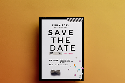 Modern | Minimal {Save the Date-DIY}