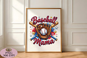 Baseball Mama Sublimation PNG, an Illustration by Daily.Designs (Thumbnail 4 of 5)