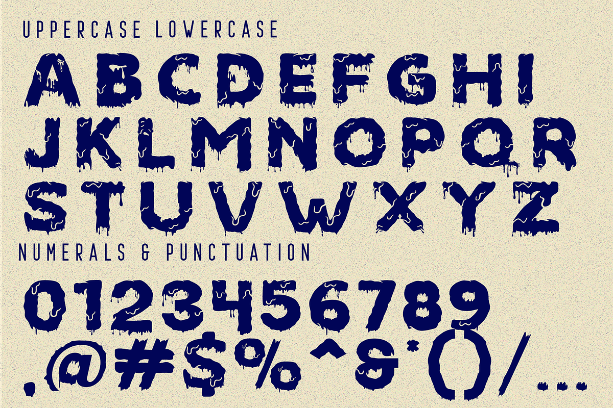 Heritage Conflict - Horror Dripping, a Symbol Font by 177Studio (Photo 7 of 8)