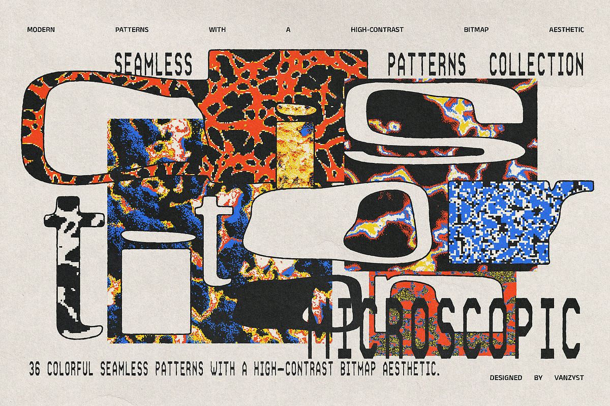 Microscopic Seamless Patterns, a Pattern Graphic by Vanzyst (Photo 6 of 9)