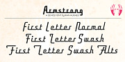 Armstrong, a Script Font by Device (Thumbnail 2 of 6)