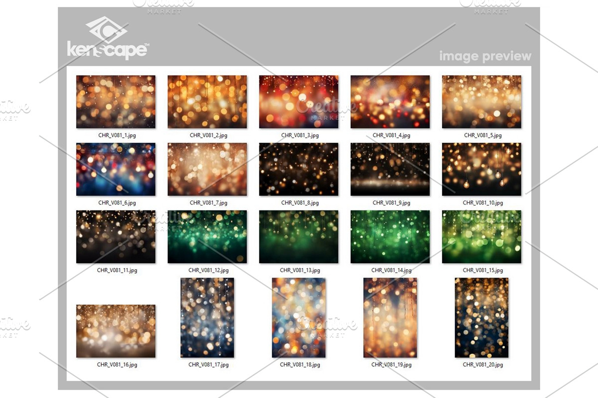 Bokeh String Light Overlays, a Background Photo by KenScape (Photo 3 of 3)