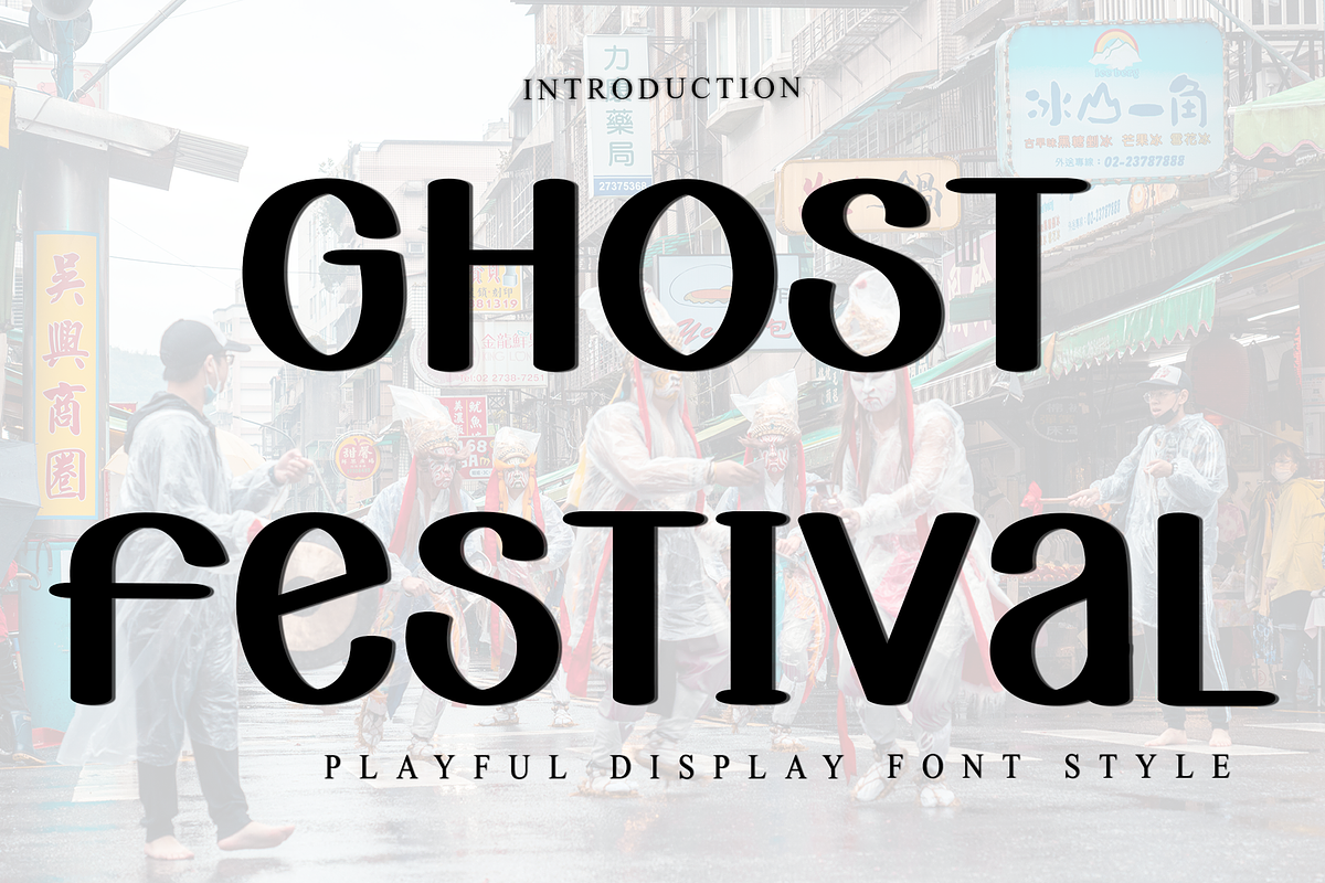Ghost Festival, a Script Font by InermediaSTUDIO (Photo 1 of 8)