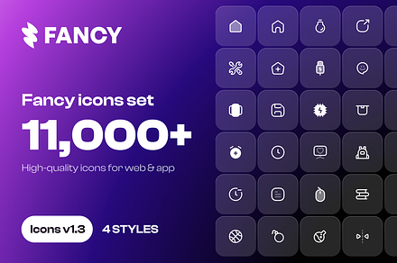 Fancy Icons – 11,000+ Essential icon, an Icon by HugeArt