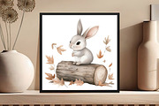 Cute Autumn Bunny Sublimation Clipar, an Illustration by DreamCafeArt (Thumbnail 8 of 9)