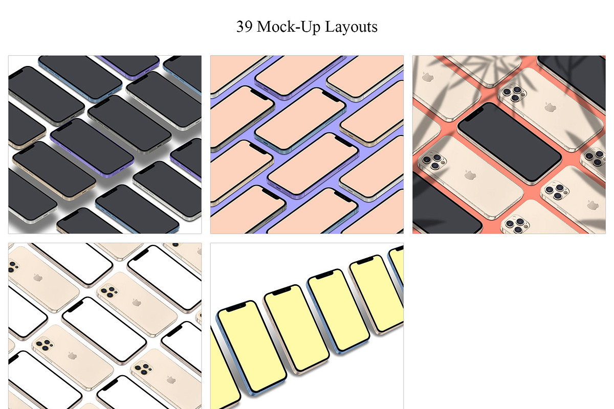 ALL 3D iPHONE MOCK-UP BUNDLE VOL-3, an iPhone Mockup by Graphicsworld125 (Photo 2 of 18)