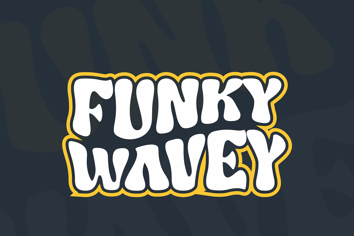 Funky Wavey, a Handwritten Font by Mini_World (Photo 2 of 6)
