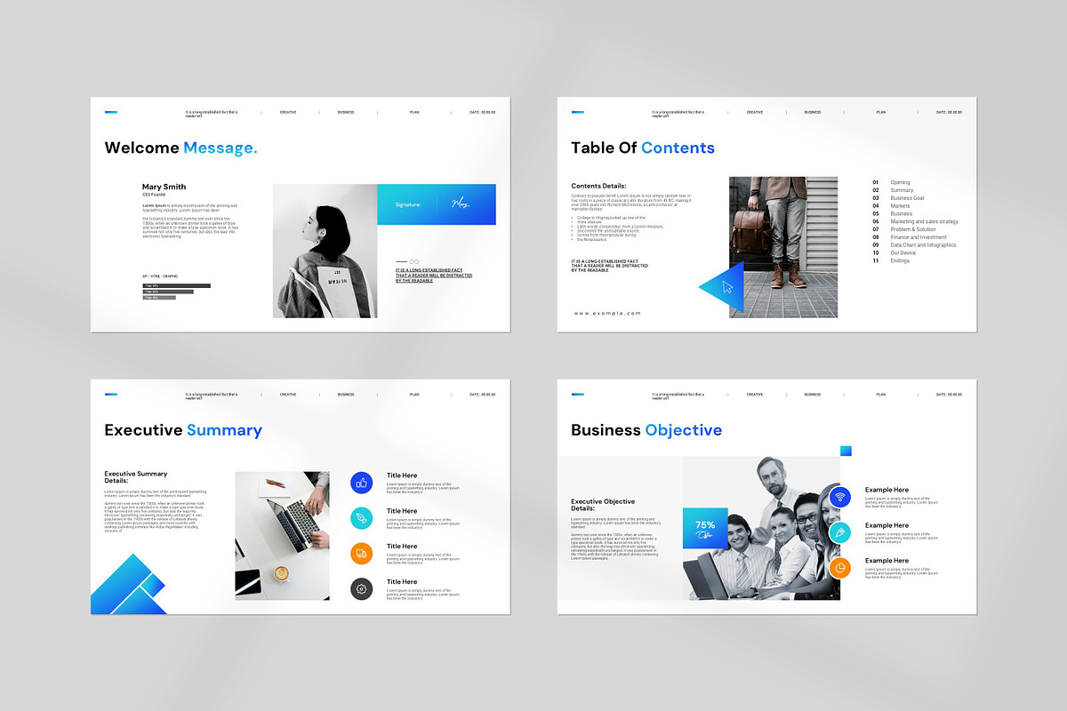 Business Plan Presentation Template, a Presentation Template by PrintIdea (Photo 2 of 7)